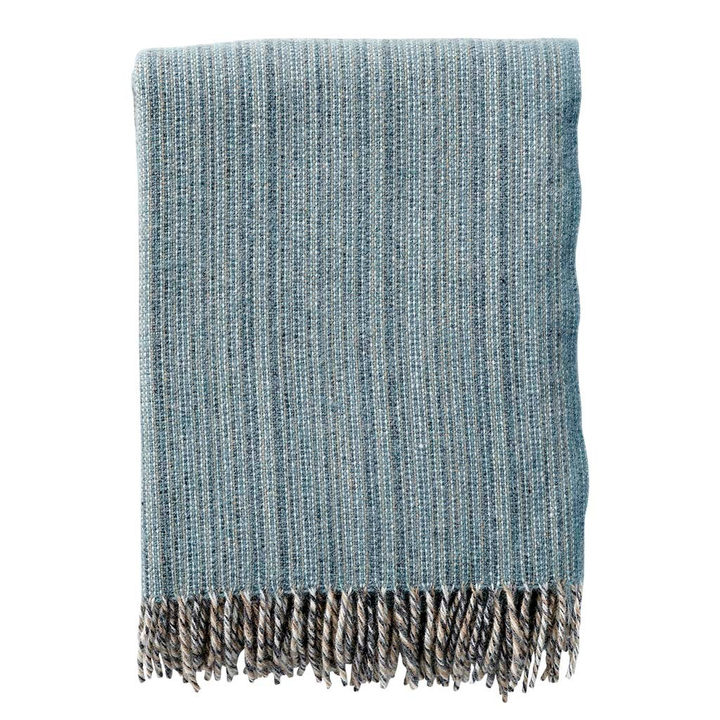 Klippan Bjork Brushed Wool Blanket Lead Grey