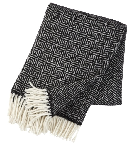 Klippan Samba Brushed Wool Blanket Black