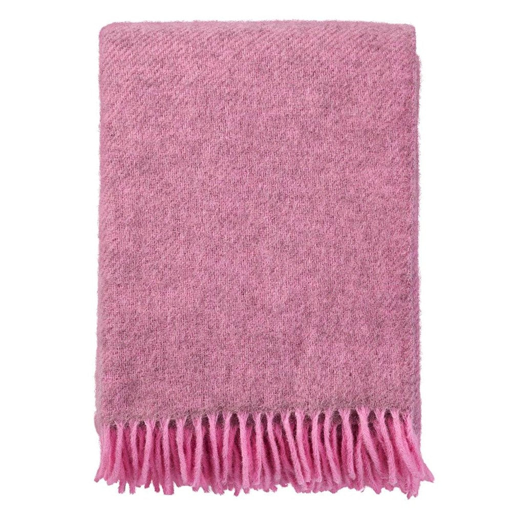 Klippan Gotland Wool Blanket Warm Pink