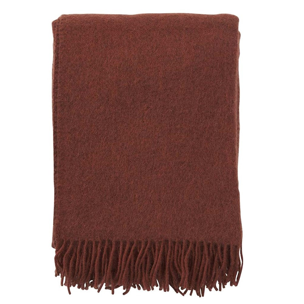 Klippan Gotland Wool Blanket Warm Rust