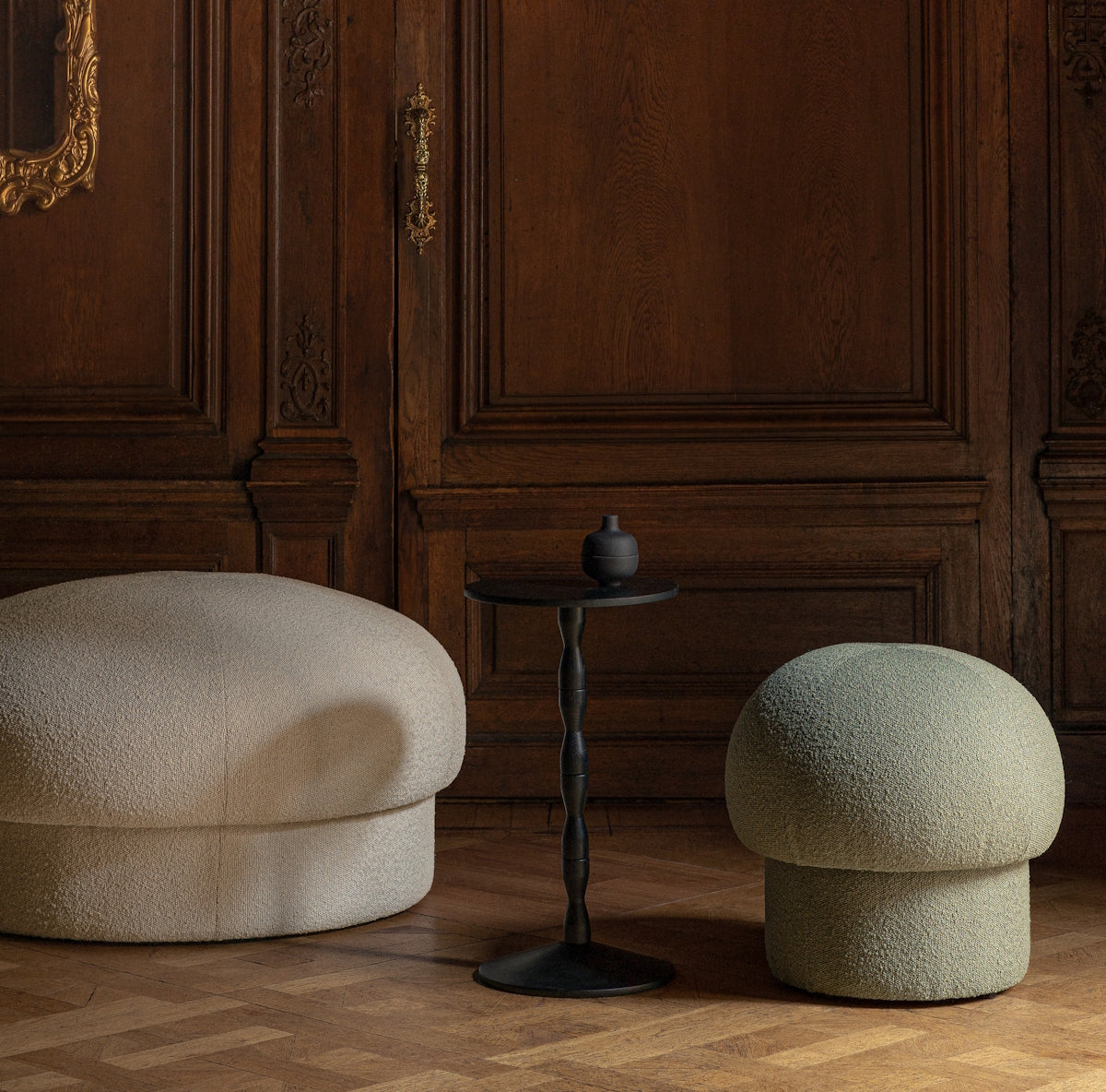 Design House Stockholm Uno Pouf 94cm Cream