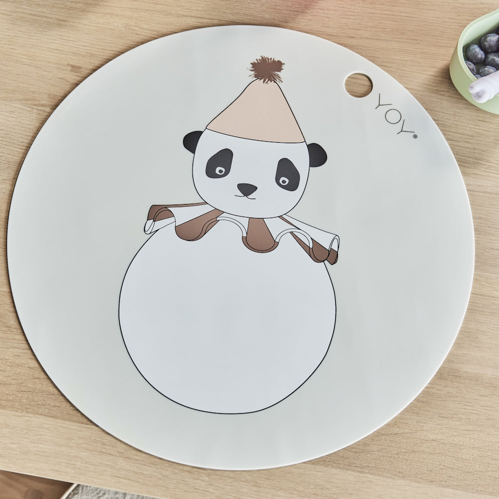OYOY Panda Pompom Placemat