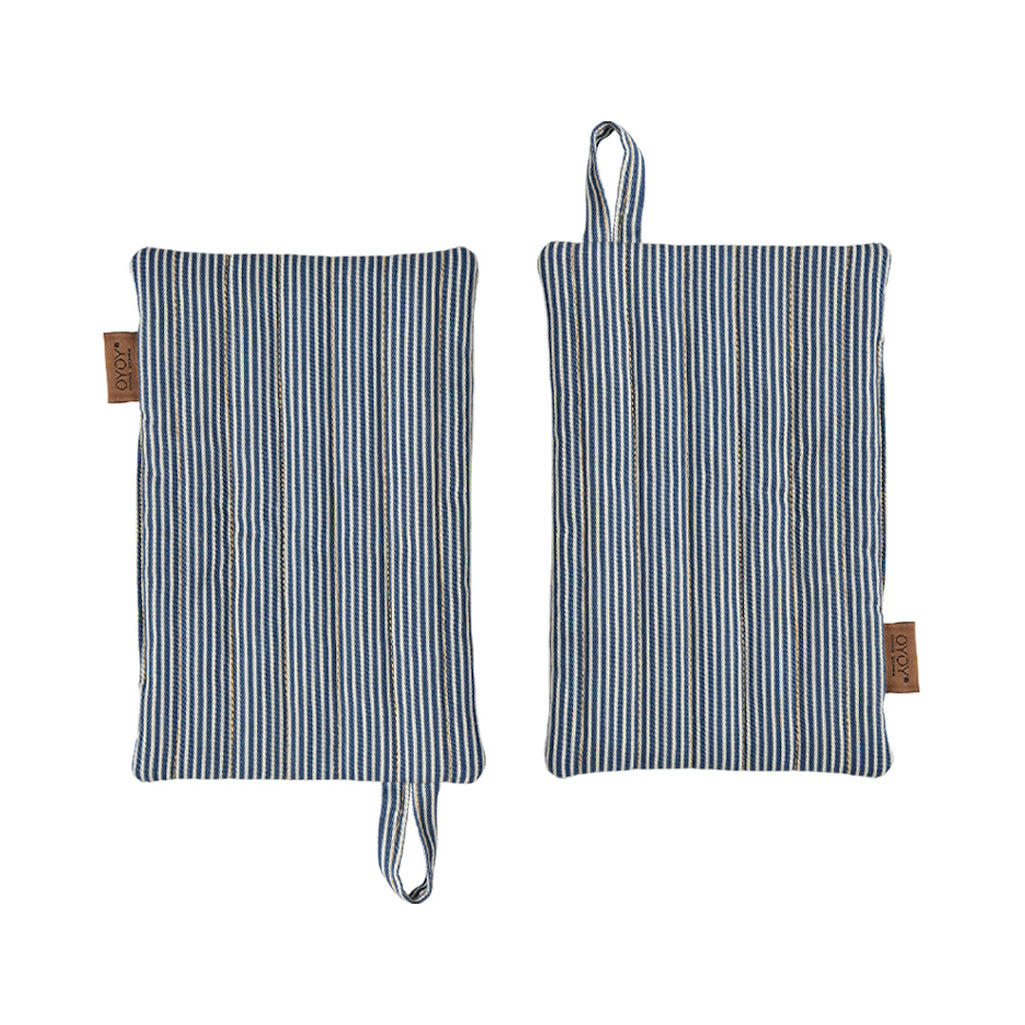 OYOY Striped Denim Potholder 2pack