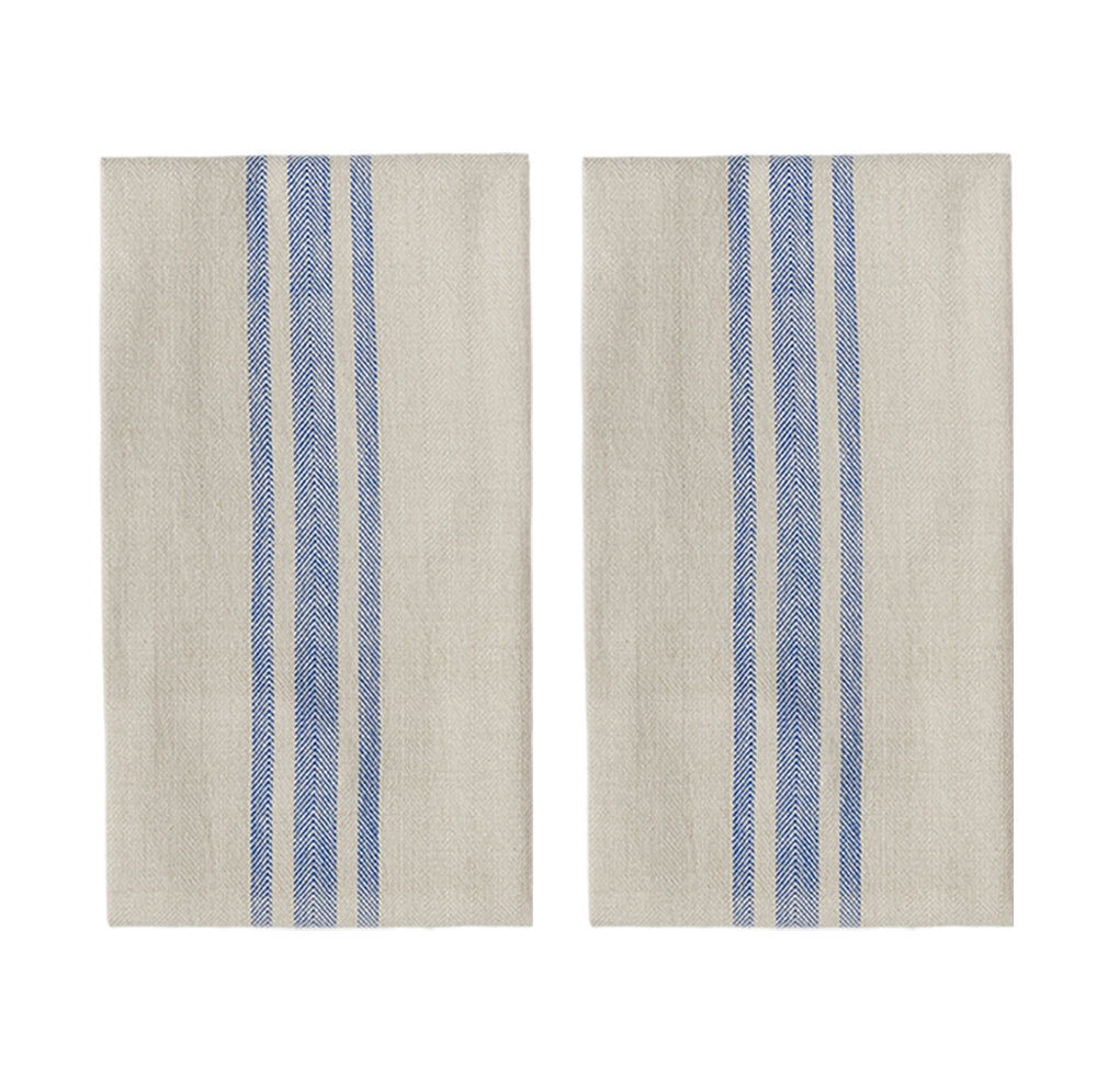 OYOY Linu Tea Towel Blue 2pack