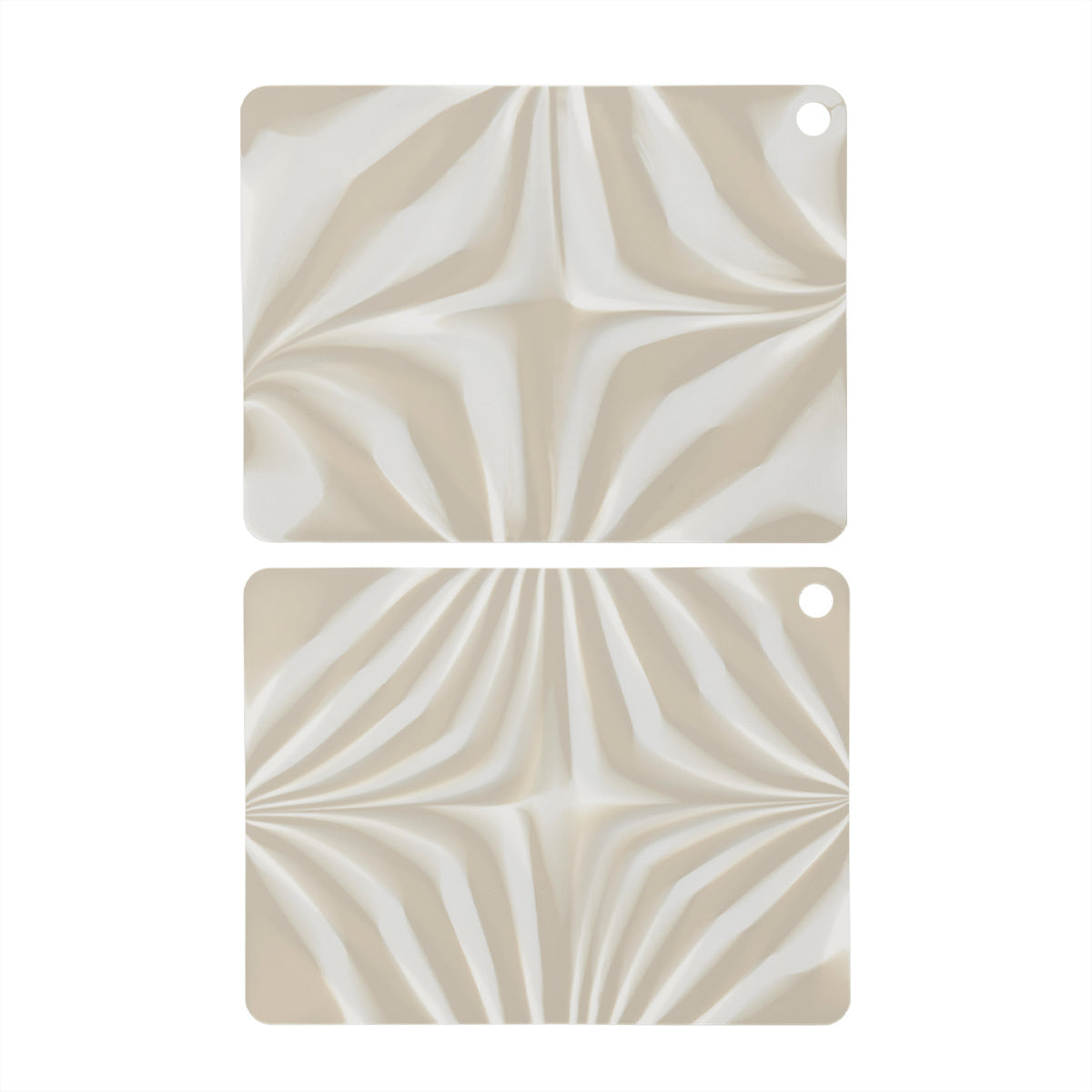 OYOY Placemat Zebura clay-offwhite 2pack