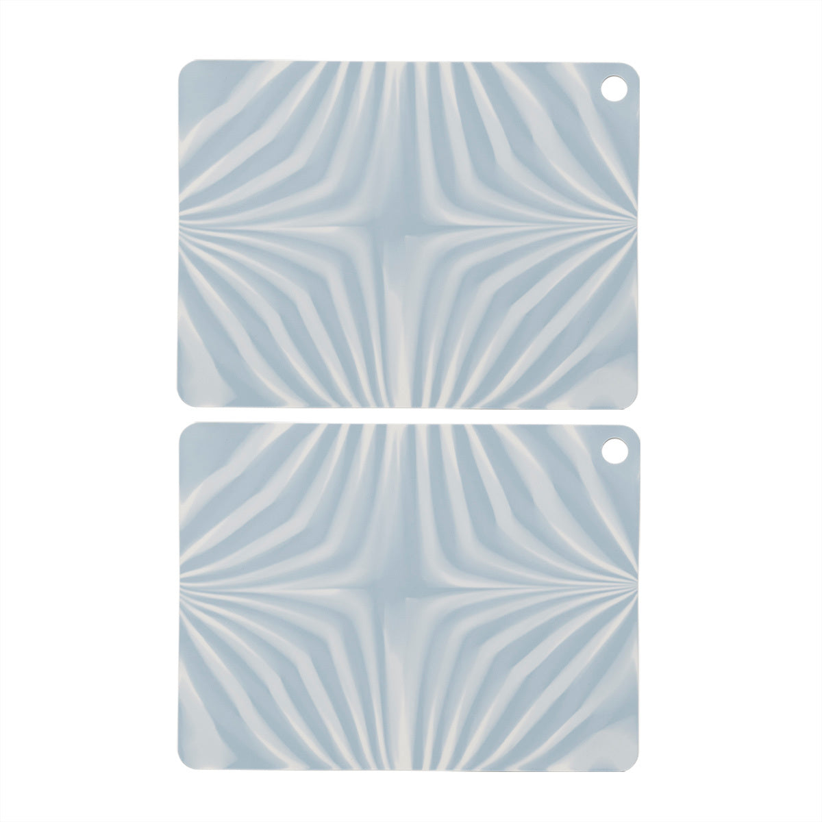 OYOY Placemat Zebura blue-offwhite 2pack