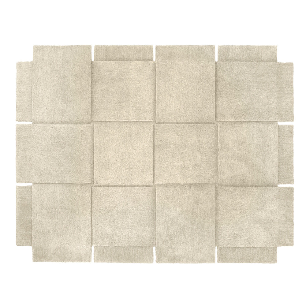Design House Stockholm Basket Rug Wool 185x240 Beige