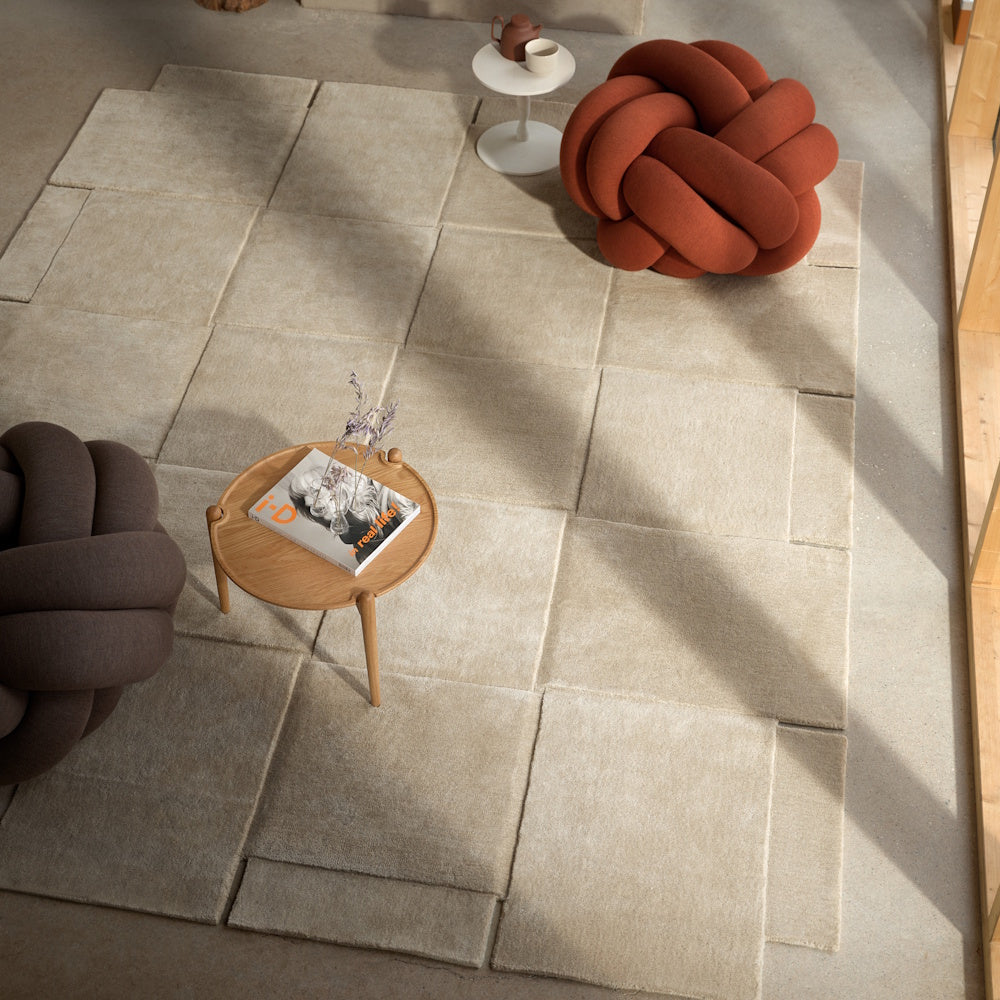 Design House Stockholm Basket Rug Wool Beige