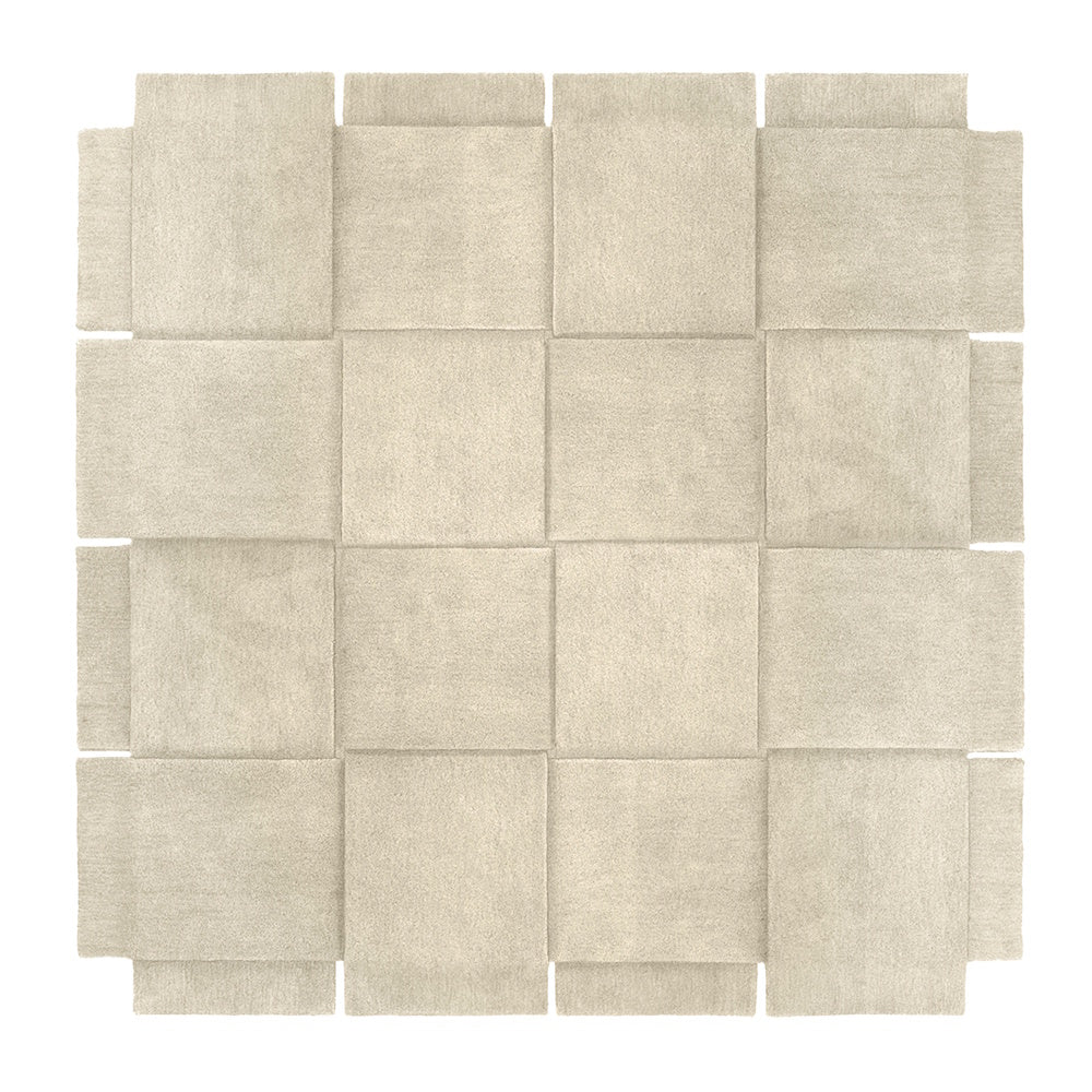 Design House Stockholm Basket Rug Wool 245x245 Beige
