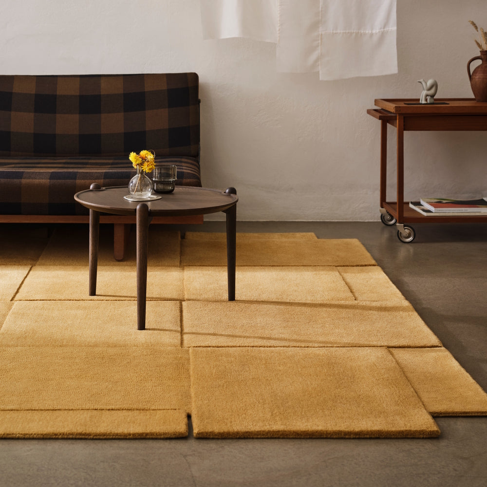 Design House Stockholm Basket Wool Rug Yellow Ochre