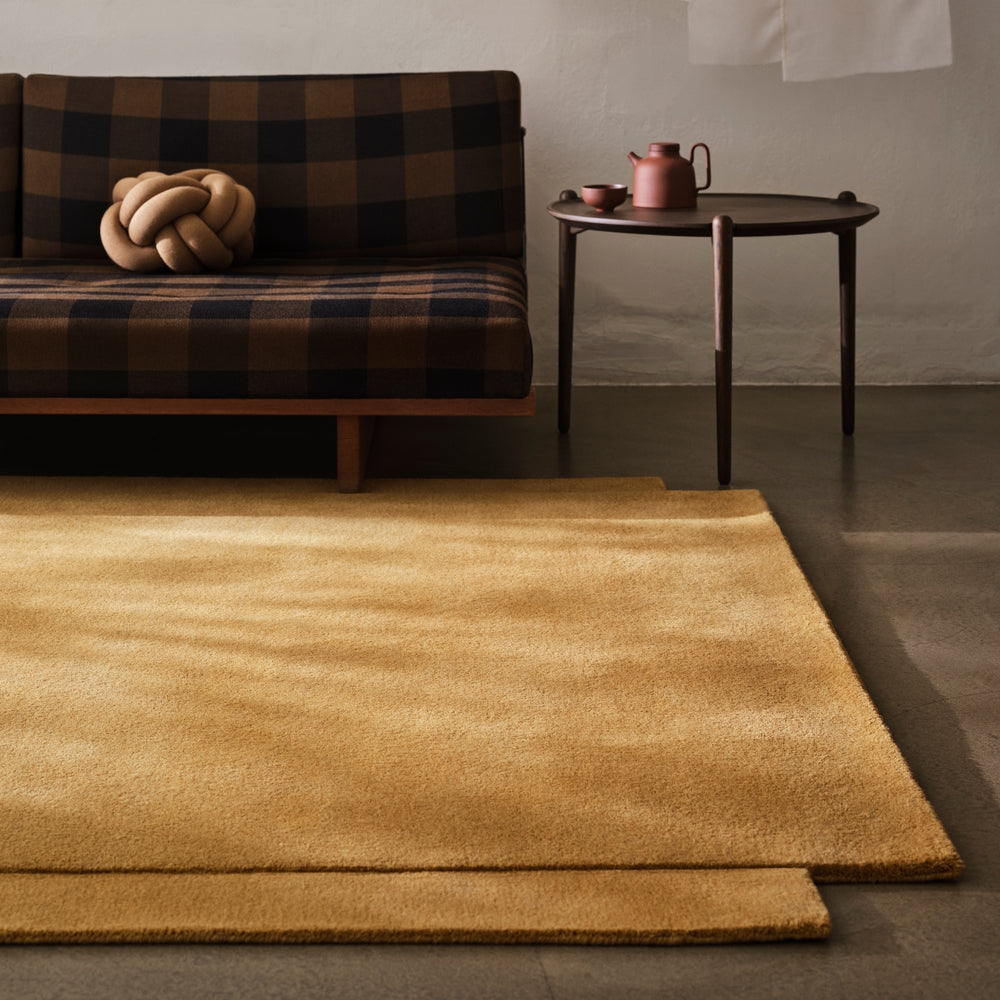 Design House Stockholm Level Wool Rug Yellow Ochre