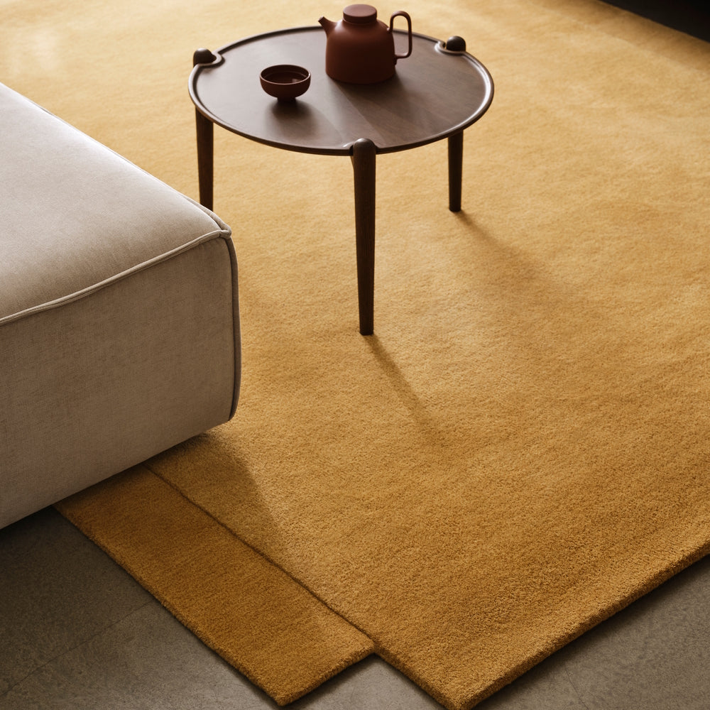 Design House Stockholm Level Wool Rug Yellow Ochre