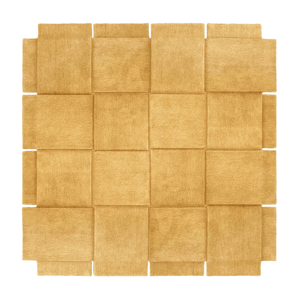 Design House Stockholm Basket Wool Rug Yellow Ochre 245x245