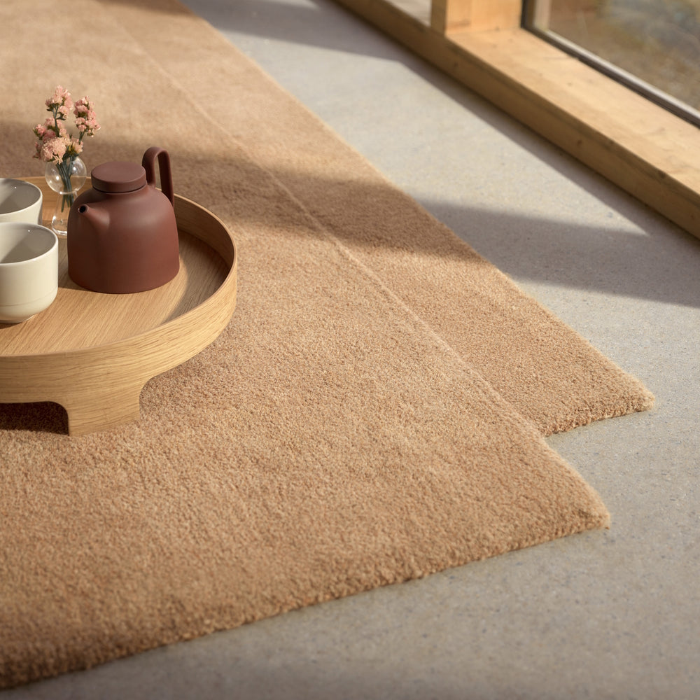 Design House Stockholm Level Wool Rug Beige