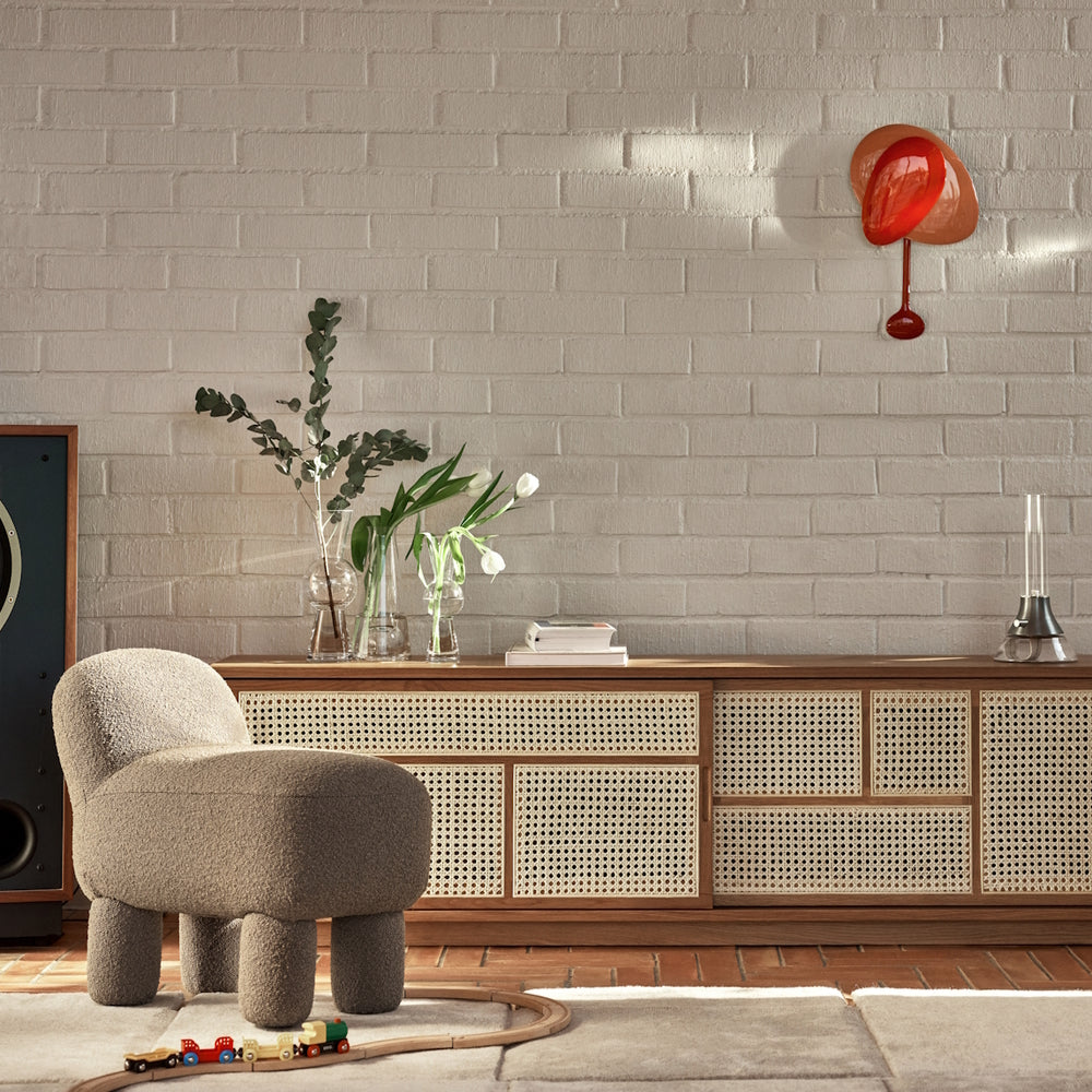 Design House Stockholm Mellow Clock Red
