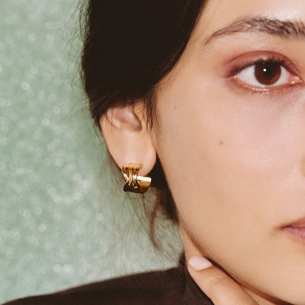Edblad Melted Hoops S Gold