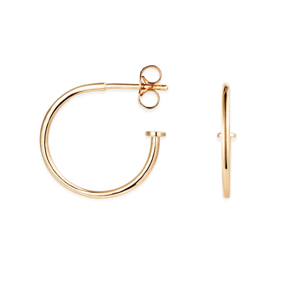Efva Attling 101 Plain Hoops Gold