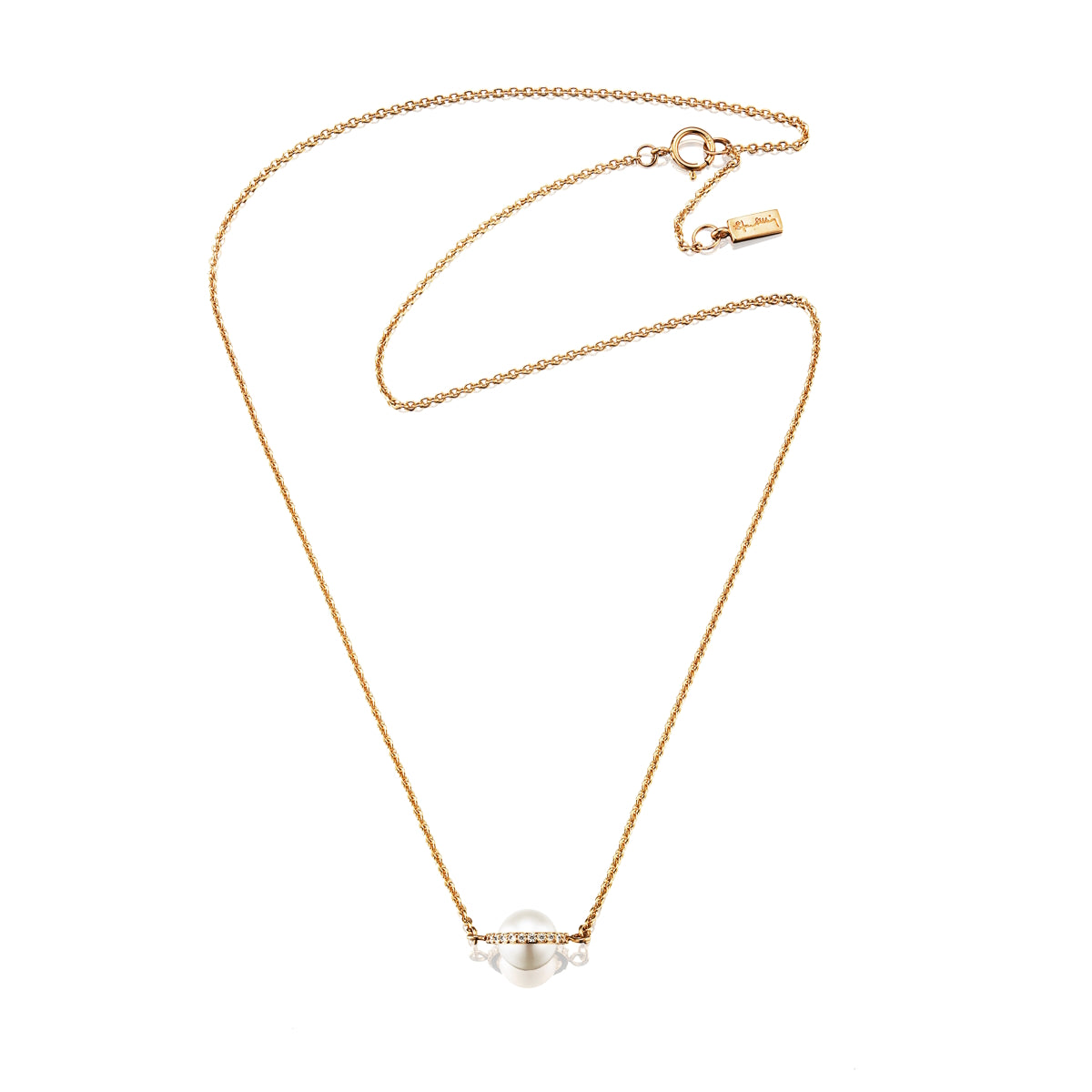 Efva Attling Day Pearl & Stars Necklace Gold