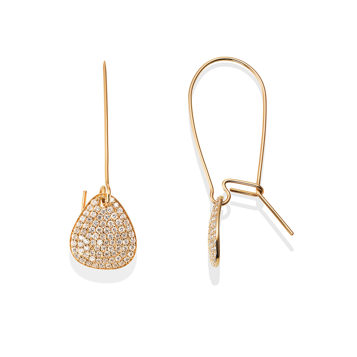 Efva Attling Little Rose Petal & Stars Earrings gold