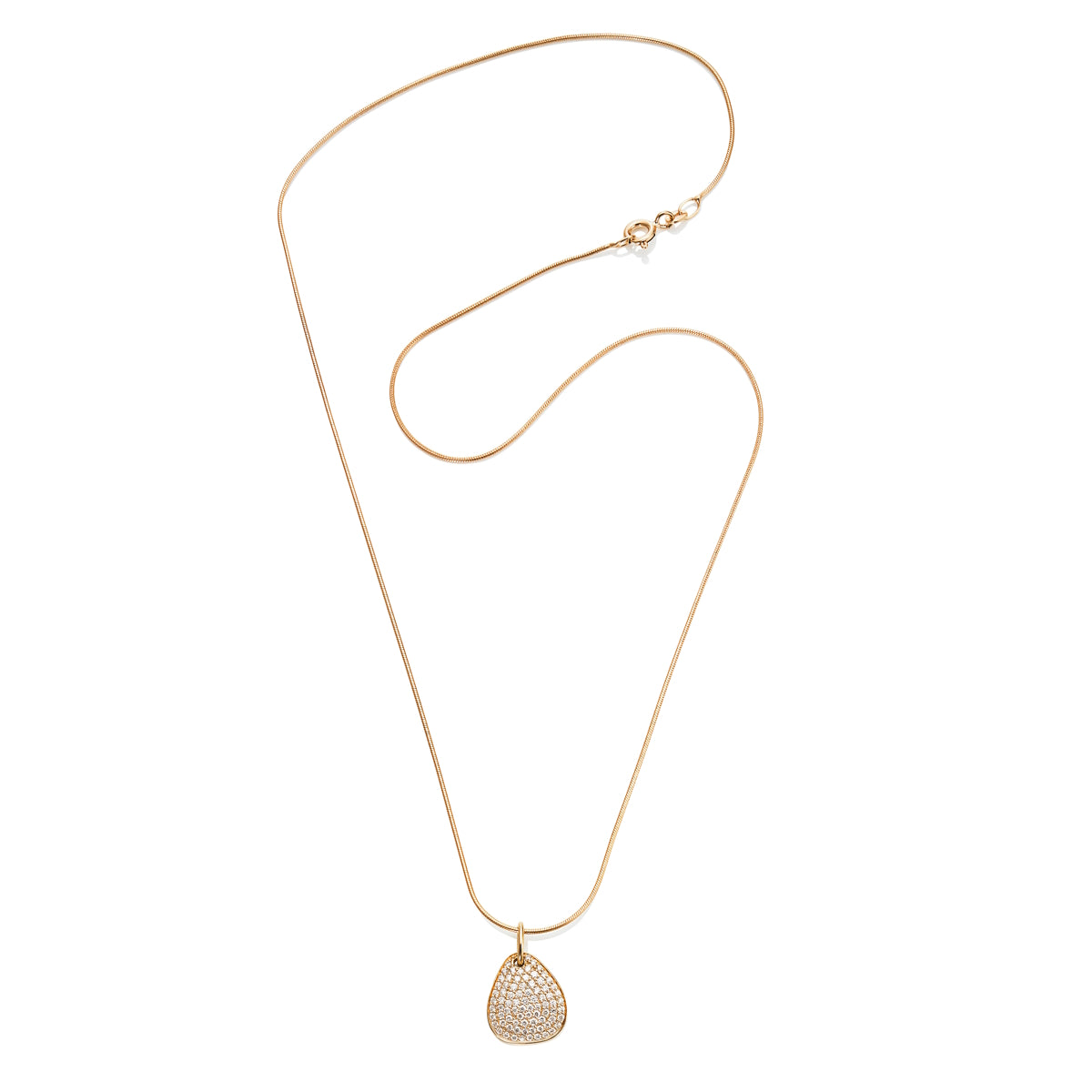 Efva Attling Little Rose Petal & Stars Pendant Necklace gold