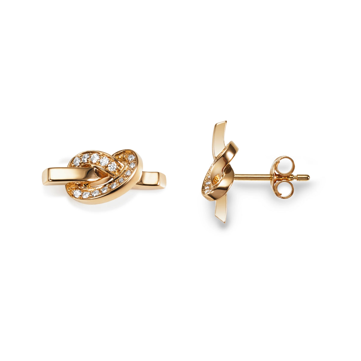 Efva Attling Love Knot & Stars Earrings Gold