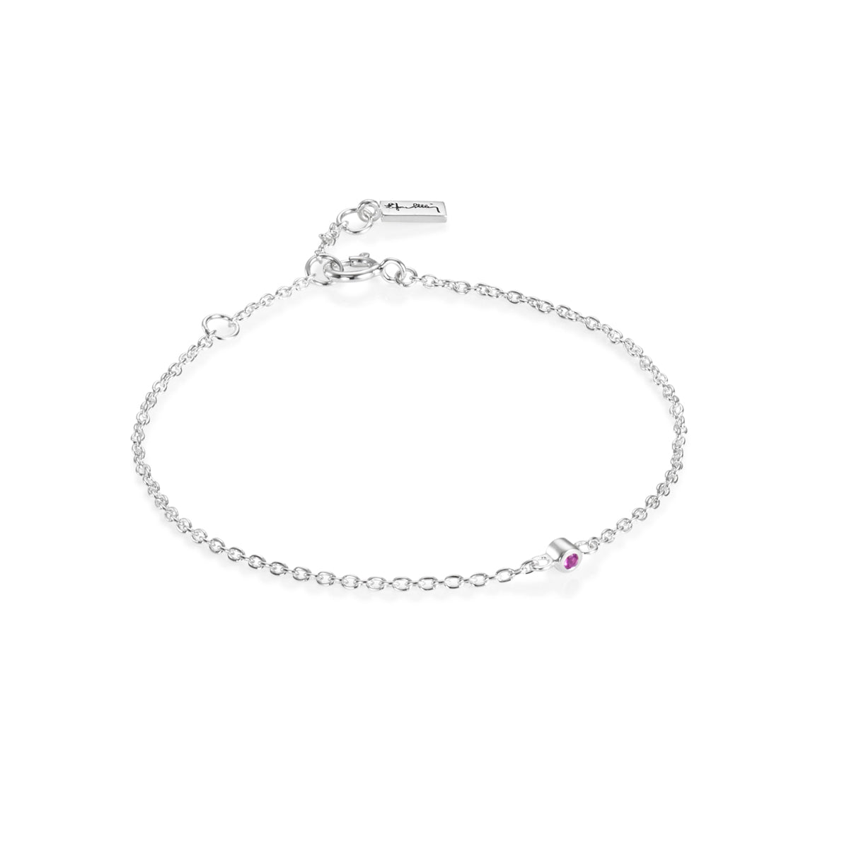 Efva Attling Micro Blink Bracelet Pink Sapphire