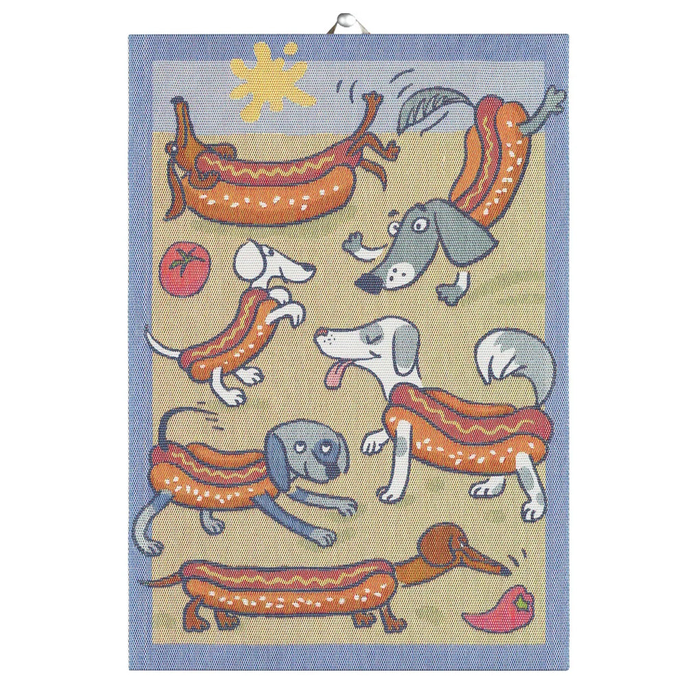Ekelund Hot Dog Tea Towel 35x50
