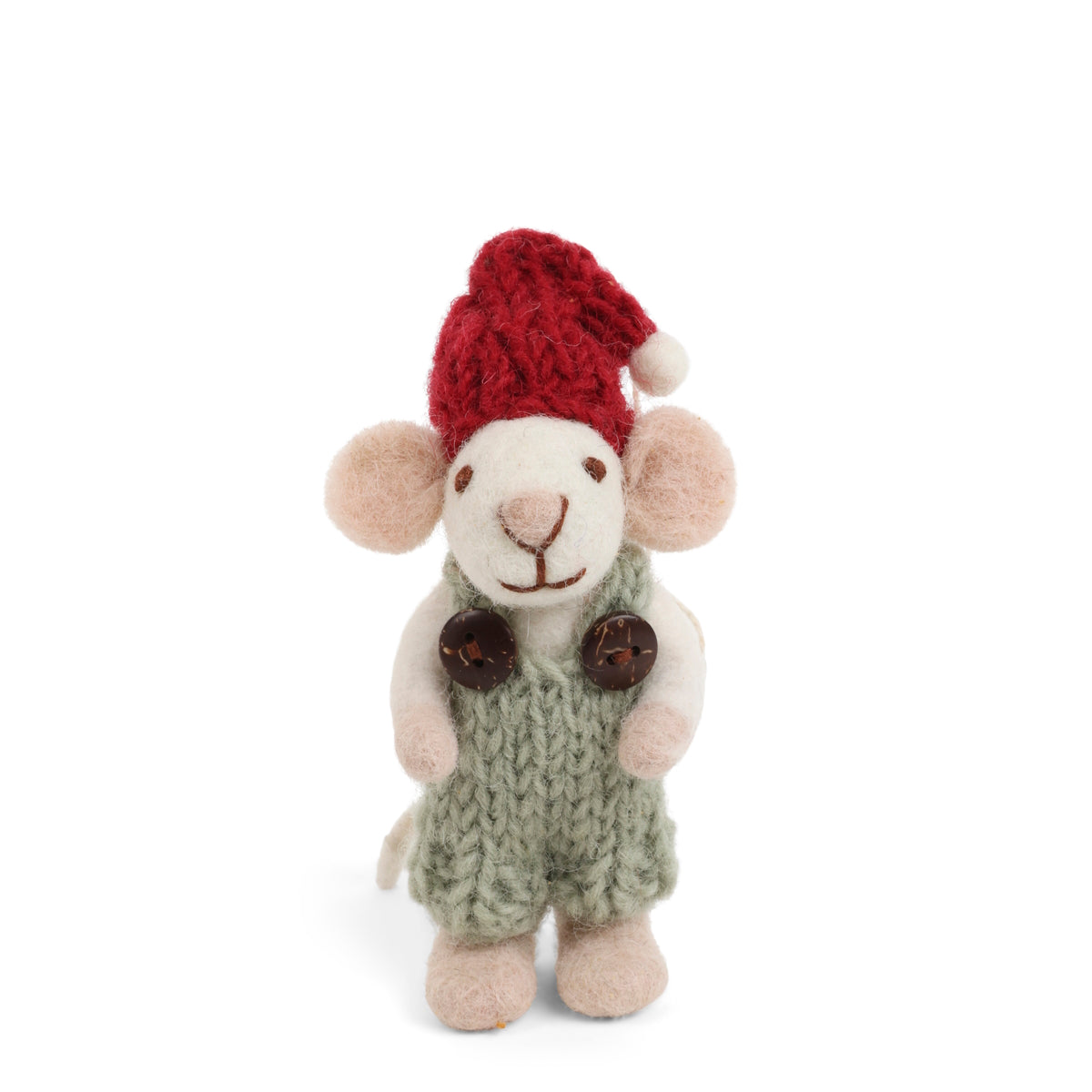 Gry & Sif Mouse Baby White Green Pants