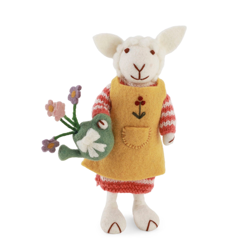 Gry & Sif Sheep Medium White Girl Watering Can