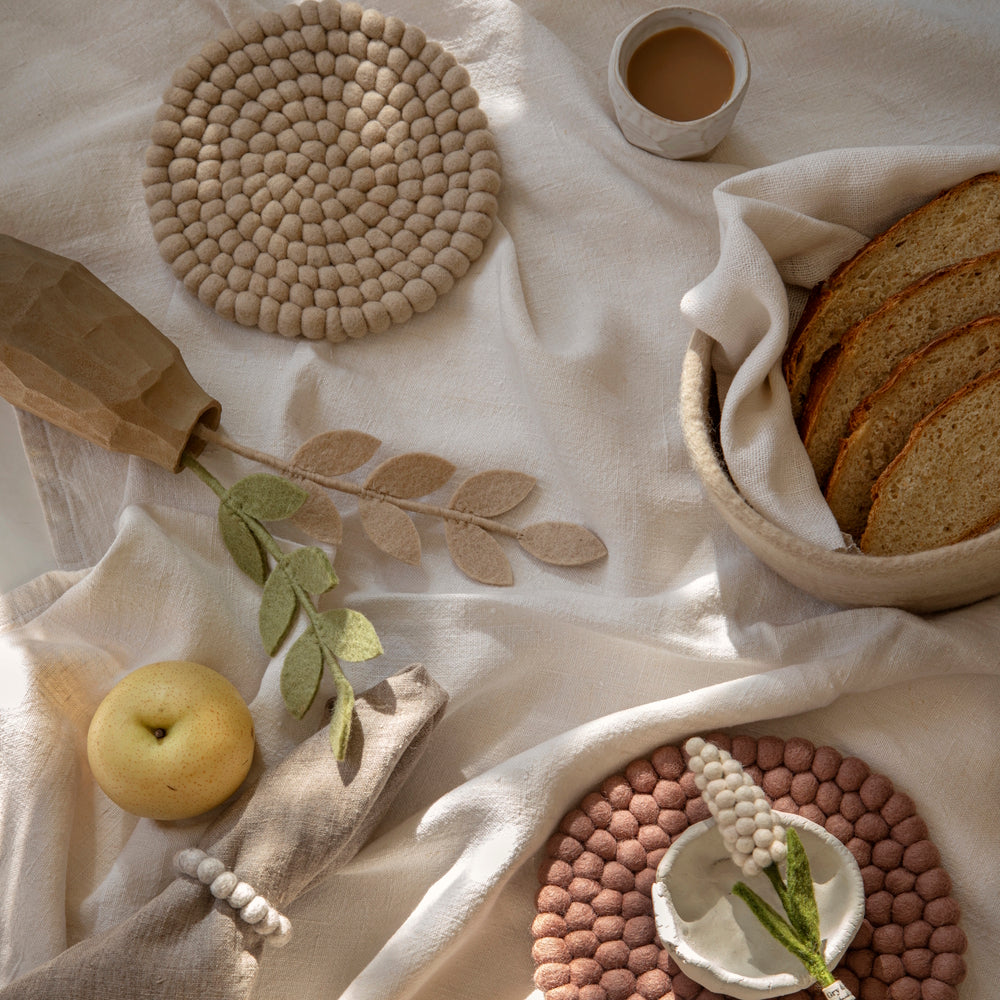 Gry & Sif Bowl Felt Set of 3 Plum