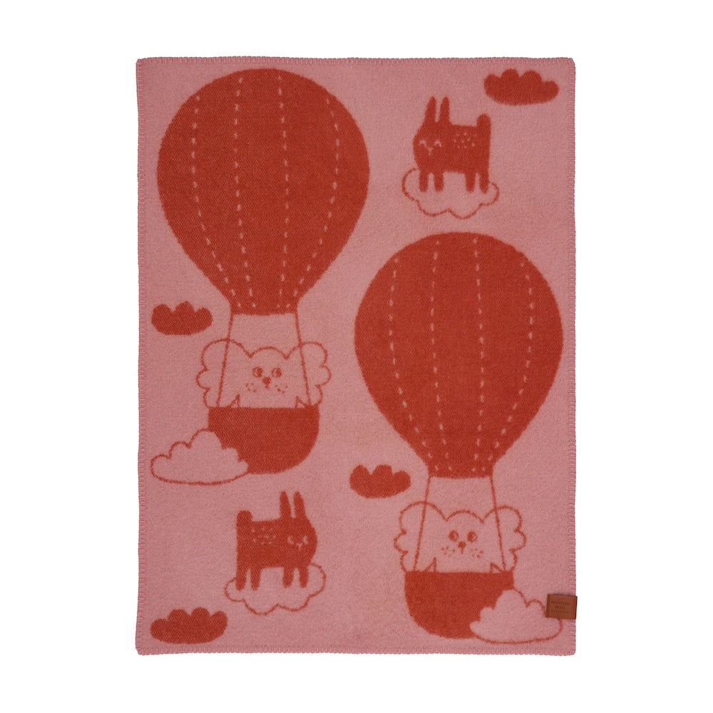 Klippan Balloon Wool Blanket Red