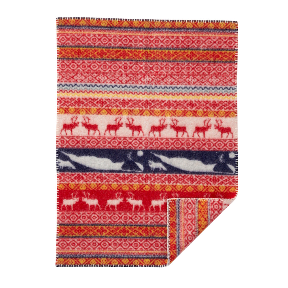 Klippan Sarek Organic Wool Baby Blanket Multi