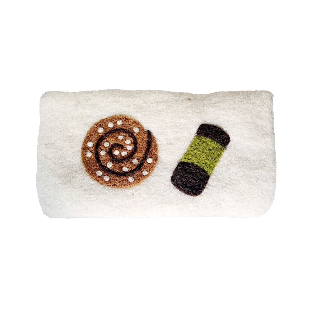 Klippan Swedish Fika Hand Felted Purse