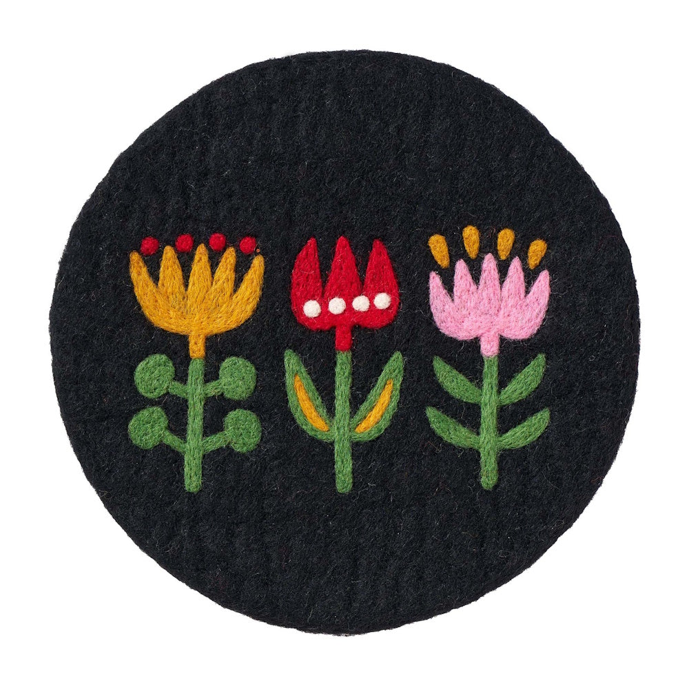 Klippan Tulip Hand Felted Pot Mat