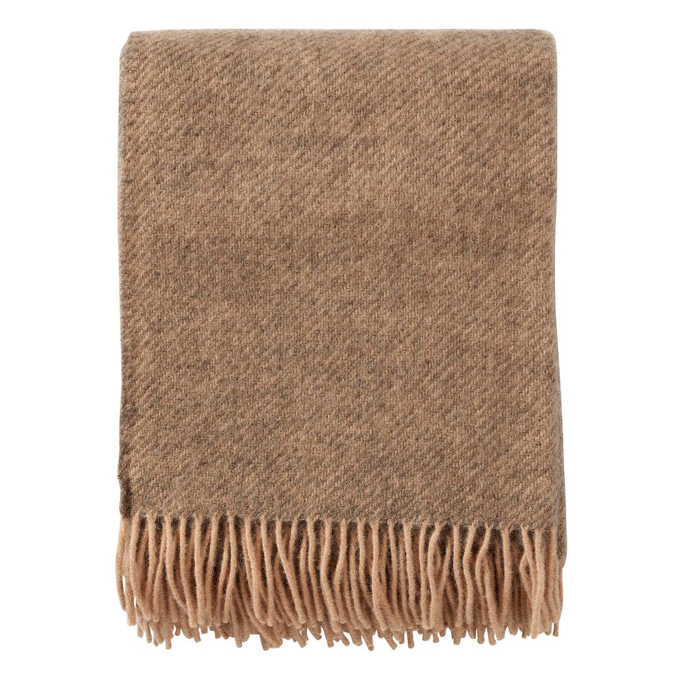 Klippan Gotland Wool Blanket Warm Beige
