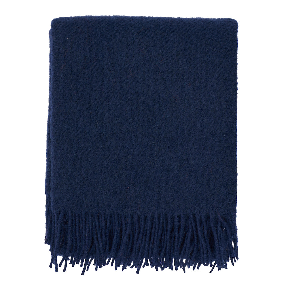 Klippan Gotland Wool Blanket Crispy Navy