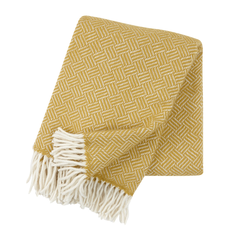 Klippan Samba Brushed Wool Blanket Yellow