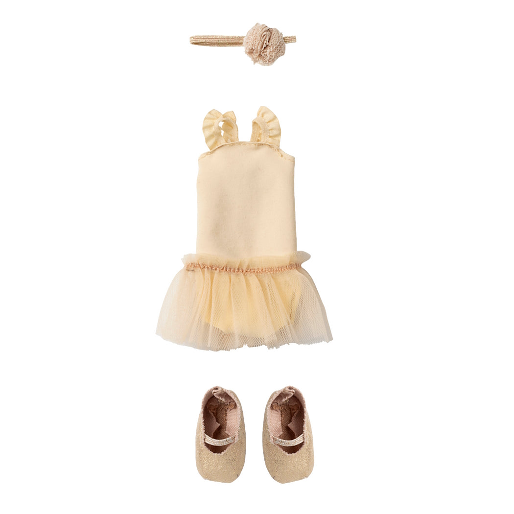 Maileg Ballet Suit and Skirt Cream Size 2