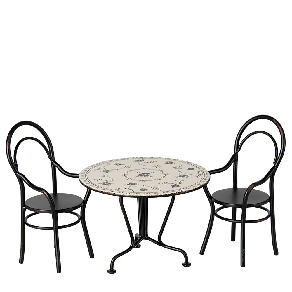 Maileg Dining Table Set With 2 Chairs Mini