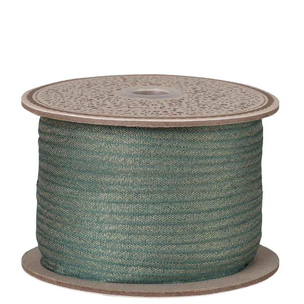 Maileg Ribbon 200m Green-Gold