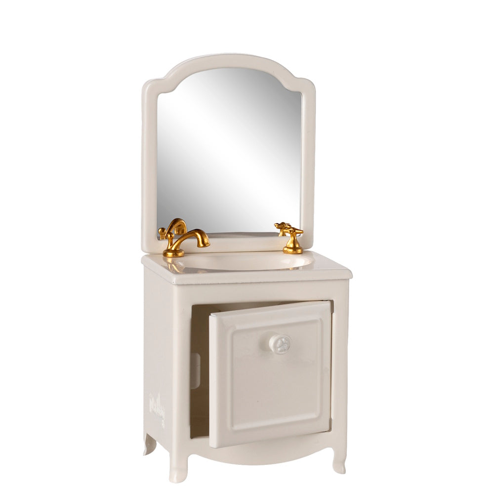 Maileg Sink Dresser Mouse Off White