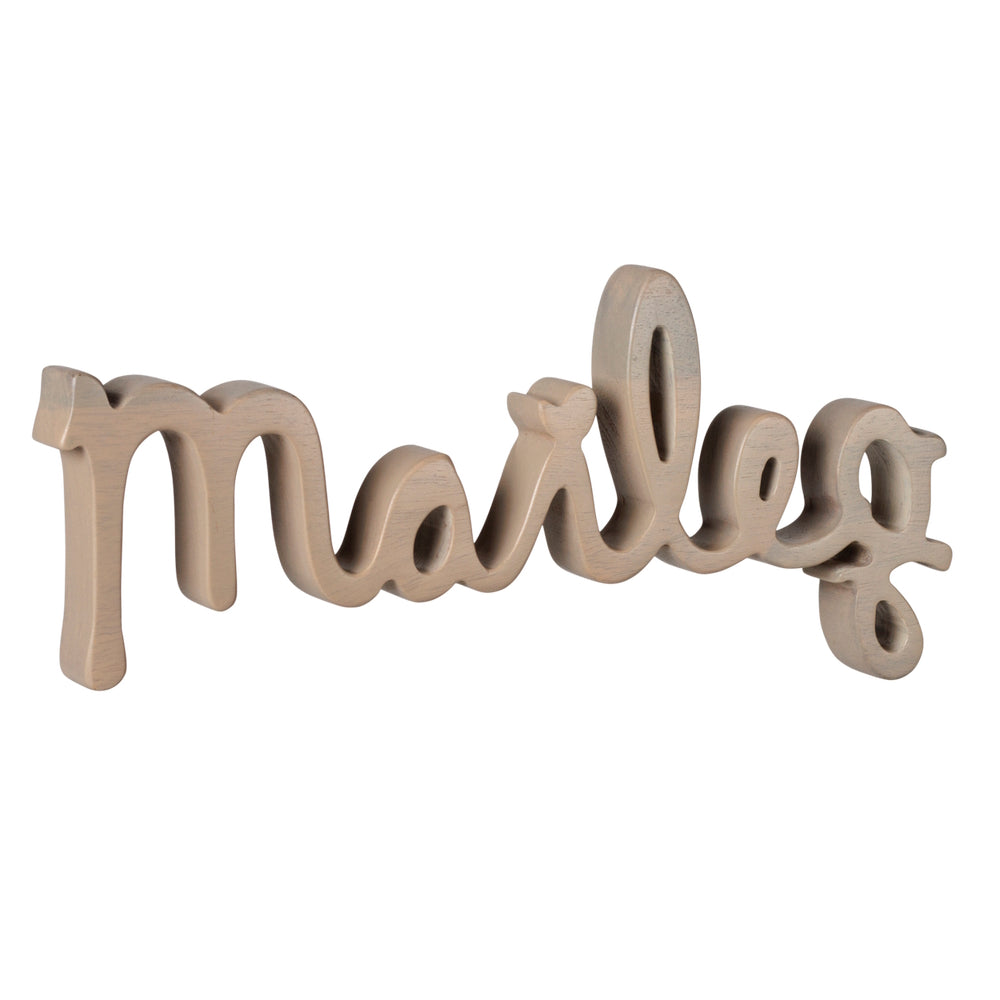 Maileg Wooden Tabletop Logo Grey