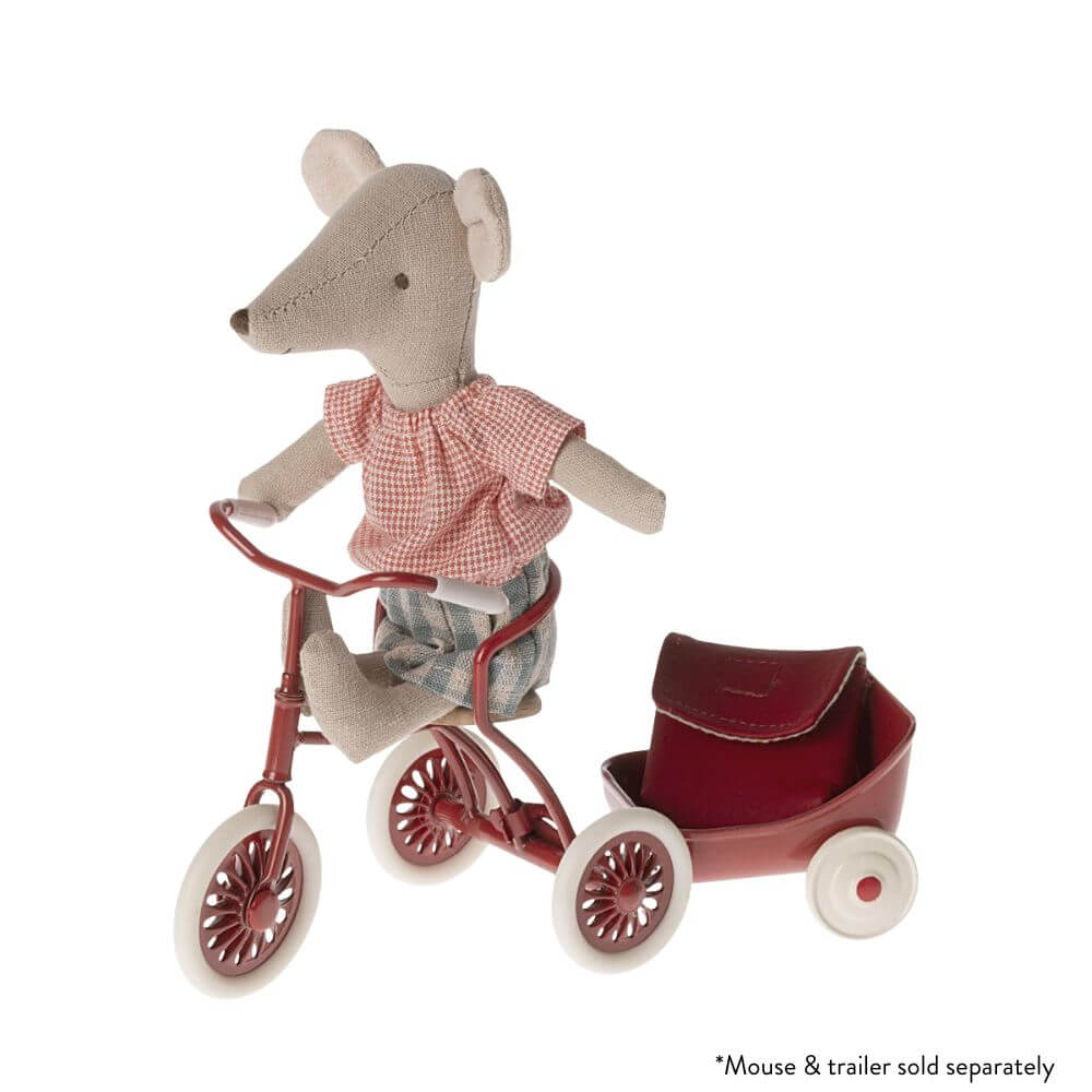 Maileg_Abri_a_Tricycle_Mouse_Red