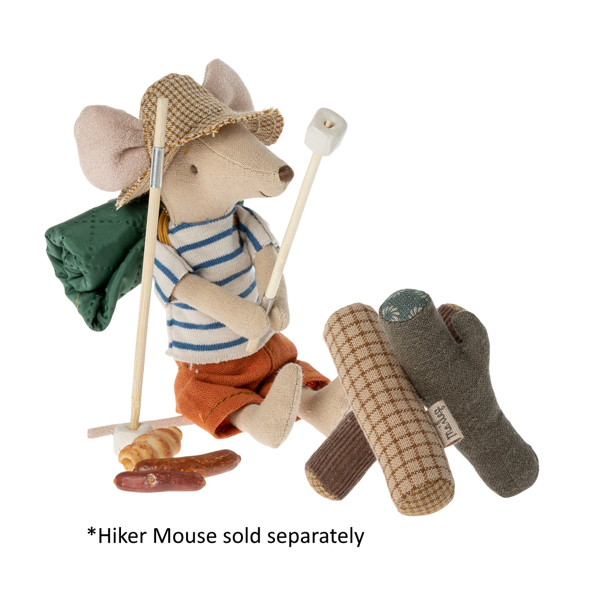Maileg Bonfire Set for Hiker Mouse