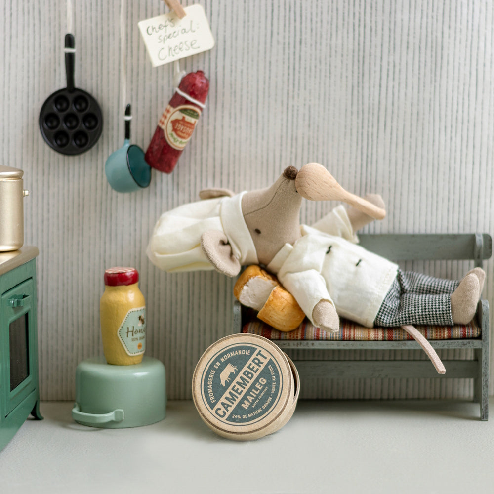 Maileg Mouse Chef with Pot & Spoon