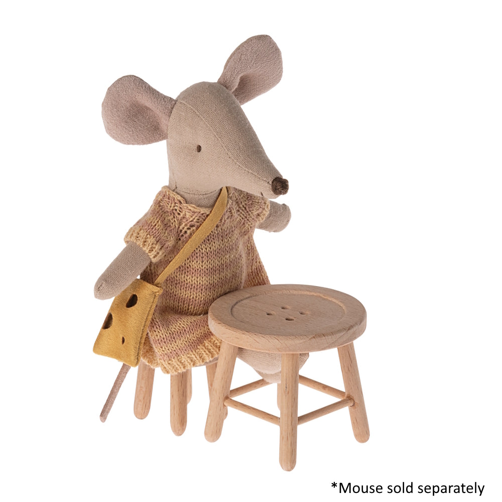 Maileg Table and Stool Set Mouse