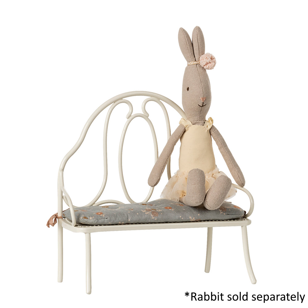 Maileg Vintage Bench Miniature off-white