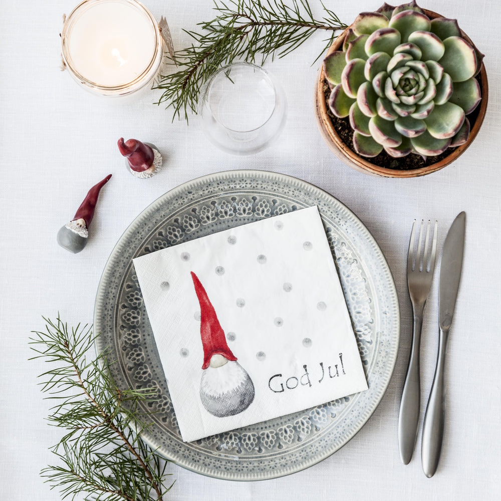Naasgransgarden Santa High Hat White Napkin
