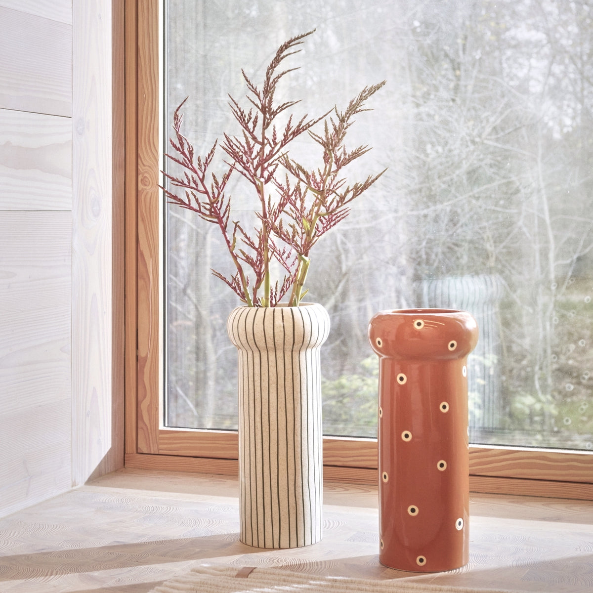 OYOY Aki Vase Dark-Green