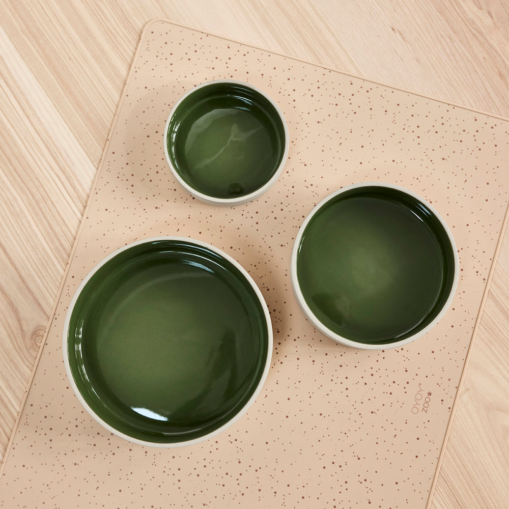 OYOY Sia Dog Bowl Green
